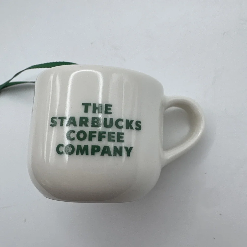 Starbucks Ornament Mini Coffee Cup Latte Heart Valentines Day or Christmas New‎ - Picture 2 of 6
